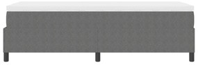 Box Spring Ágy Matraccal Világosszürke 100x200 cm Kordbársony