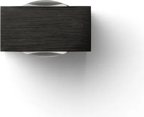 RENDL KORSO II fali lámpa fekete elox 230V LED 2x3W 120° IP54 3000K