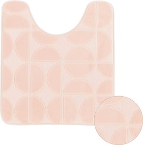 Fürdőszobaszőnyeg Wc-szőnyeg 45x50 cm mikroszálas Puha Alátét rózsaszín