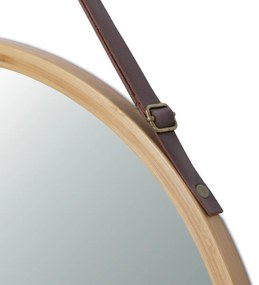 Fali tükör B053 NAT, bambusz