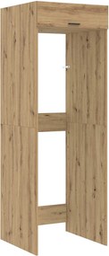vidaXL Mosógép Szekrény Artisan tölgy 67,5 x 68 x 200 cm Faanyag