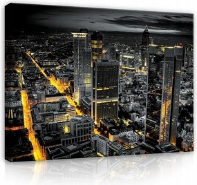 Vászonkép Város Éjszaka New York Modern Hálószoba Nappali Vászon 120x80