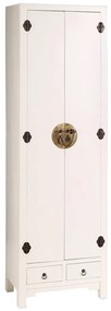 Fehér ruhásszekrény 55x185 cm Oriente – Ixia