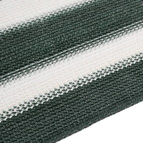Zöld és fehér HDPE belátásgátló háló 1 x 50 m 75 g/m²