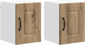 vidaXL Konyhaszekrény Kalmar 2 pcs Artisan tölgy 30 x 31 x 40 cm