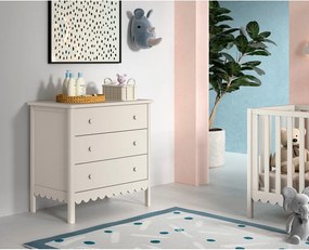 Bézs gyerek komód pelenkázó feltéttel 89x90x55 cm Swingo – Vipack