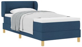 Boxspring Ágy Matracokkal Kék 90x190 cm Szövet