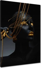 Vászonkép 70x100 Arany ékszerek a kézben