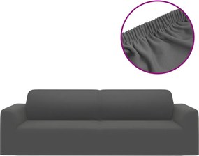 vidaXL 3-személyes sztreccs poliészterdzsörzé kanapéhuzat