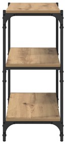 Könyvespolc kézműves tölgy 60 x 33 x 71 cm Faanyag