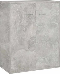vidaXL betonszürke szerelt fa tálalószekrény 60 x 30 x 75 cm