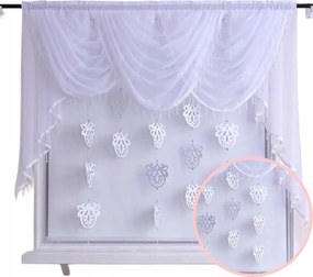 Függöny 200x160 cm Fátyol filc medálokkal Modern dekoráció L 727