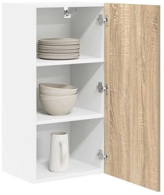 Függő szekrény Riga Sonoma tölgy és fehér 40 x 31 x 80 cm