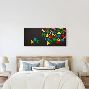 Kép - színes betűk (120x50 cm)
