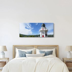 Az Akaroa világítótorony képe, Új-Zéland (120x50 cm)
