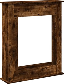 vidaXL füstös tölgy színű szerelt fa kandallóburkolat 75 x 20 x 87,5cm