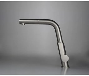 Deante BQS_D73M - SILIA konyhai csaptelep kihúzható zuhanyfejjel, titánszínű