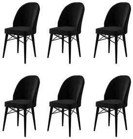 Ritim Black étkezőszék szett, 6 db