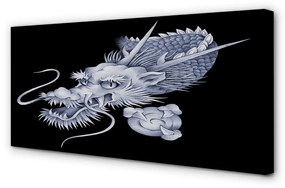 Canvas képek Japán sárkány fejét 100x50 cm