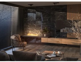 InFire - Beépített BIO kandalló 8,5x120 cm 6kW fekete