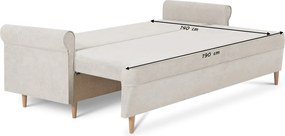 ELI Háromszemélyes kinyitható kanapé Szürke