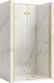 Zuhanyajtó billenő 100 cm üreges arany szálcsiszolt Rea Atlas Bal