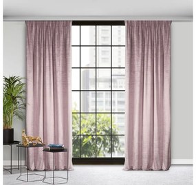 Daria bársony sötétítő függöny Rózsaszín 140x270 cm