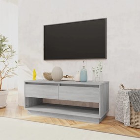 szürke sonoma színű szerelt fa TV-szekrény 102x41x44 cm