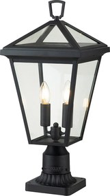 Quintiesse klasszikus vintage kültéri állólámpa alford place fekete átlátszó elsqnalfordplace3mmb IP44