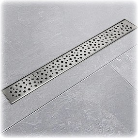 Tropfen 120cm-es lineáris lefolyó alacsony padlószifonnal, rozsdamentes acél