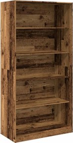 vidaXL antik fa színű szerelt fa ruhásszekrény 100 x 50 x 200 cm