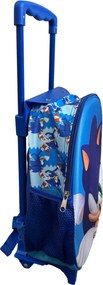 Sonic a sündisznó Modern gurulós ovis 3D hátizsák, táska 32 cm