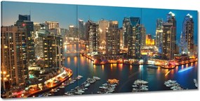 Festmények 210x100 Dubai éjszaka