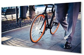 Üvegképek Városi kerékpár láb 120x60cm