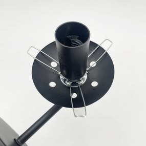 Brilagi - Fali lámpa MALIVA 1xE14/15W/230V fekete/átlátszó