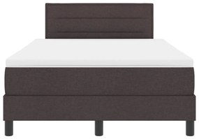 Box Spring Ágy Matraccal Sötétbarna 120x190 cm Szövet