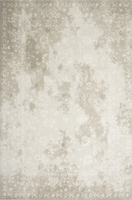 Nappali Szőnyeg Modern Puha Növényi Dísz Bézs Illusion 100x200 cm