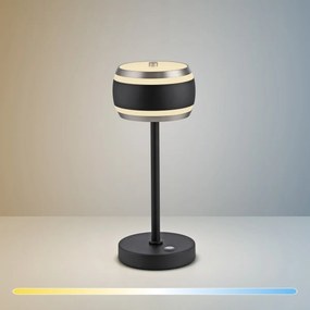 Paul Neuhaus modern asztali lámpa pure falling rings fekete pln4503-18