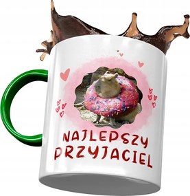 Zöld Kapibara Bögre Születésnap Névnap Ajándék Nyomtatott Fotóval