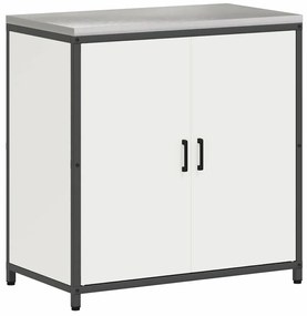 Konyhai Tároló Készlet polcokkal 2 pcs Fehér 180 x 50 x 92 cm