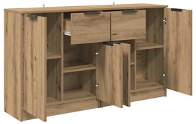 Oldalszekrények 2 pcs Artisan tölgy 60 x 30 x 70 cm Faanyag