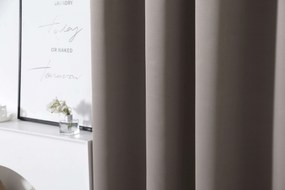 Szürkésbarna OXFORD függöny 140x250 cm Felfüggesztés: Hullámos sínszalag