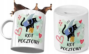 Cicák Bögre Persely Ajándék Szett Nyomtatott Fotóval