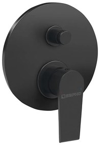 Sapho - KAI falba süllyesztett zuhanycsaptelep, matt fekete