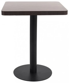 sötétbarna MDF bisztróasztal 60 x 60 cm