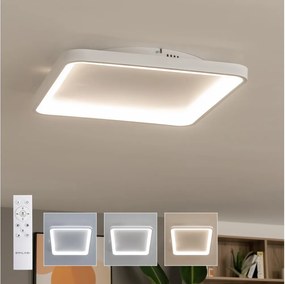 Brilagi - LED dimmelhető mennyezeti lámpa FALCON SLIM LED/50W/230V 50x50 cm fehér + távirányítóval