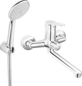 Ferro Fali Mosdó- És Kádcsaptelep Isso Zuhanyszettel, Króm