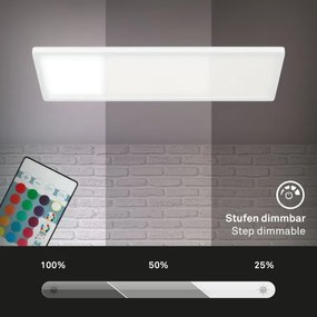 Briloner 7404-016 - LED RGBW dimmelhető felületre szerelhető LED/22W/230V 4000K + távirányító