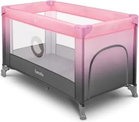 Lionelo - STEFI utazóágy rózsaszín/szürke