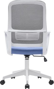 Irodai szék, neomint-világoskék/szürke/fehér, SALOMO TYP 1